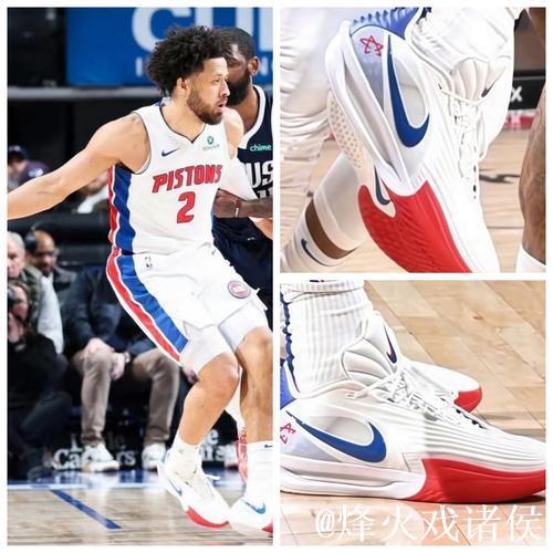 坎宁安脚踩红绿配色G.T Cut3，豪取32分4篮板10助攻